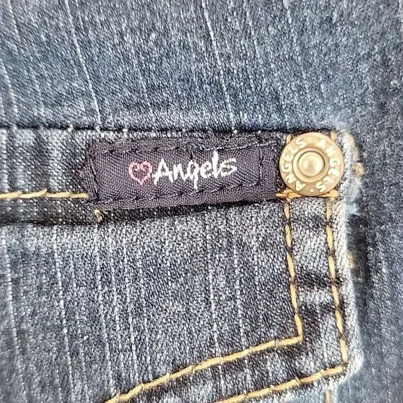 Angels Bermuda blue denim stretch jean shorts Women's Size 16 - Picture 7 of 13